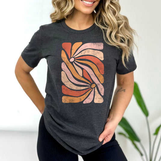 SWIRLING FLOWERS TEE