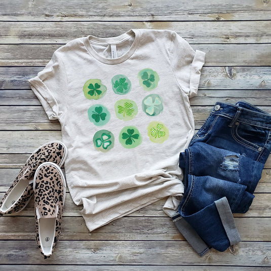 SHAMROCK WATERCOLOR TEE