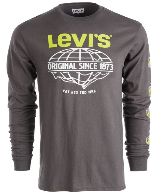 Levi's Men's Long Sleeve Network T-Shirt Black Size XX-Large