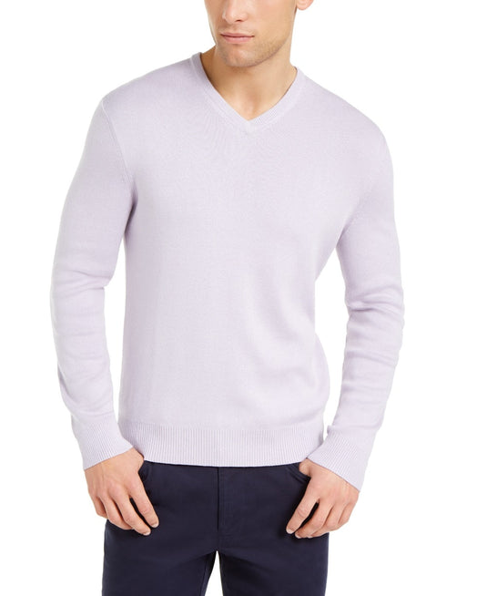 Calvin Klein Men's Regular Fit v Neck Sweater Purple Size XX-Large