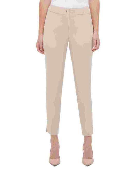 Calvin Klein Women's Zippered Skinny Pants Beige Size 10