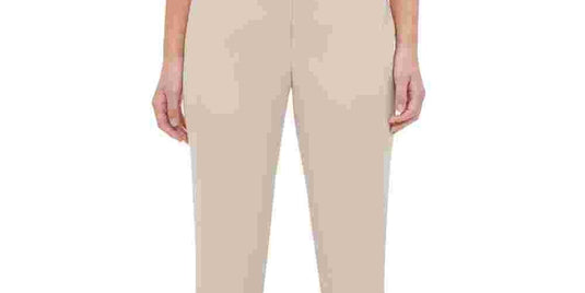 Calvin Klein Women's Zippered Skinny Pants Beige Size 10