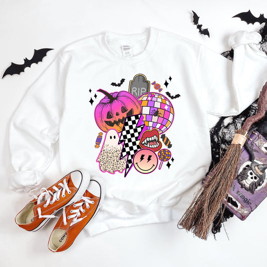 Pumpkin Ghost Collage | Sweatshirt