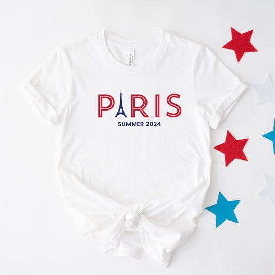 Paris Eiffel Summer Olympics | Short Sleeve Graphic Tee