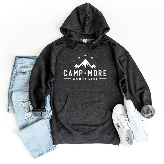 Camp More Worry Less Mountains | Graphic Hoodie