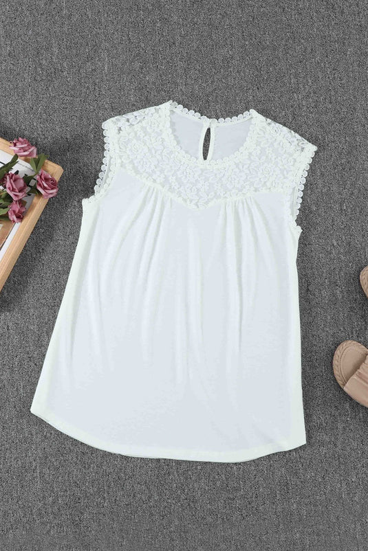 Lace Sleeveless Top