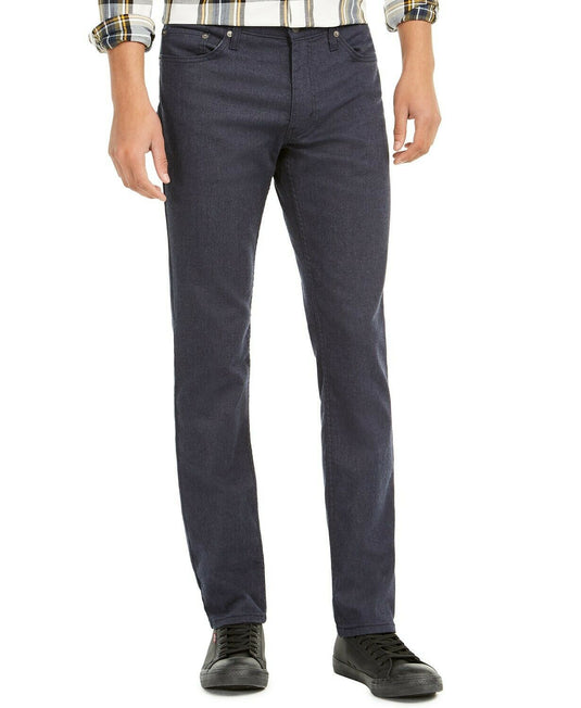 Levis Men's 511 Slim-Fit Stretch Flannel Jeans Black Size 33X34