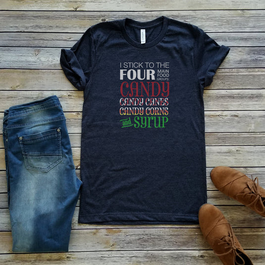 FOUR FOOD GROUPS TEE