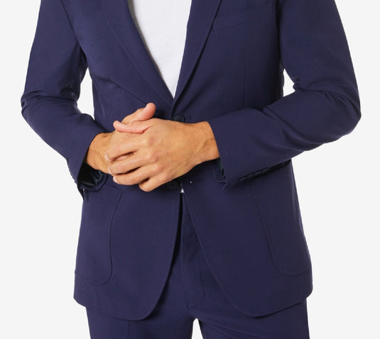 Michael Kors Men's Modern Fit Stretch Solid Suit Jacket Blue Size 48