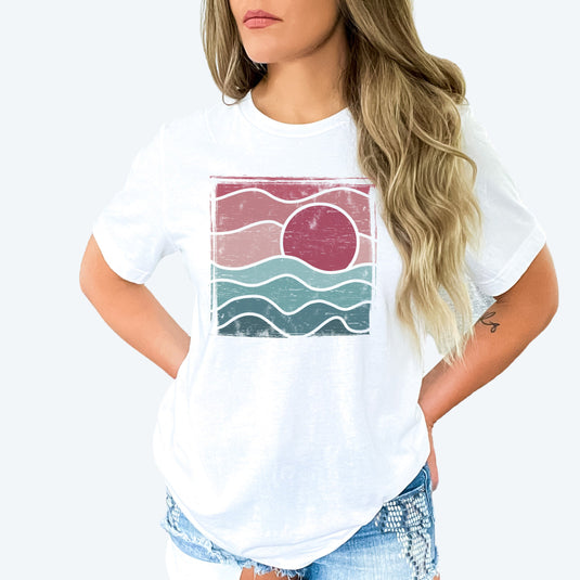 WAVY SUNSET TEE