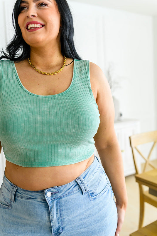 Minty Fresh Cropped Cami