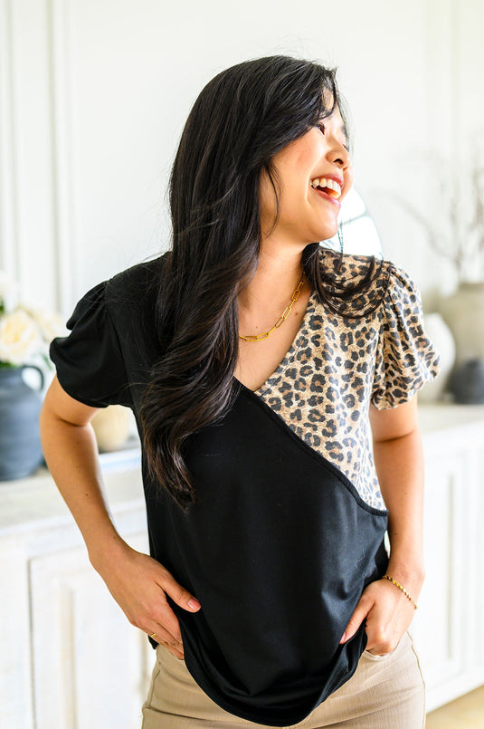 Surprise Safari V Neck Top