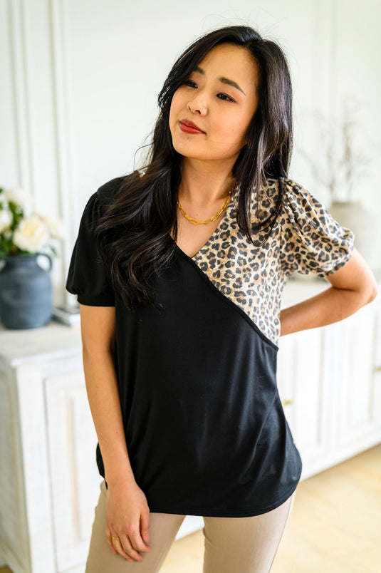 Surprise Safari V Neck Top